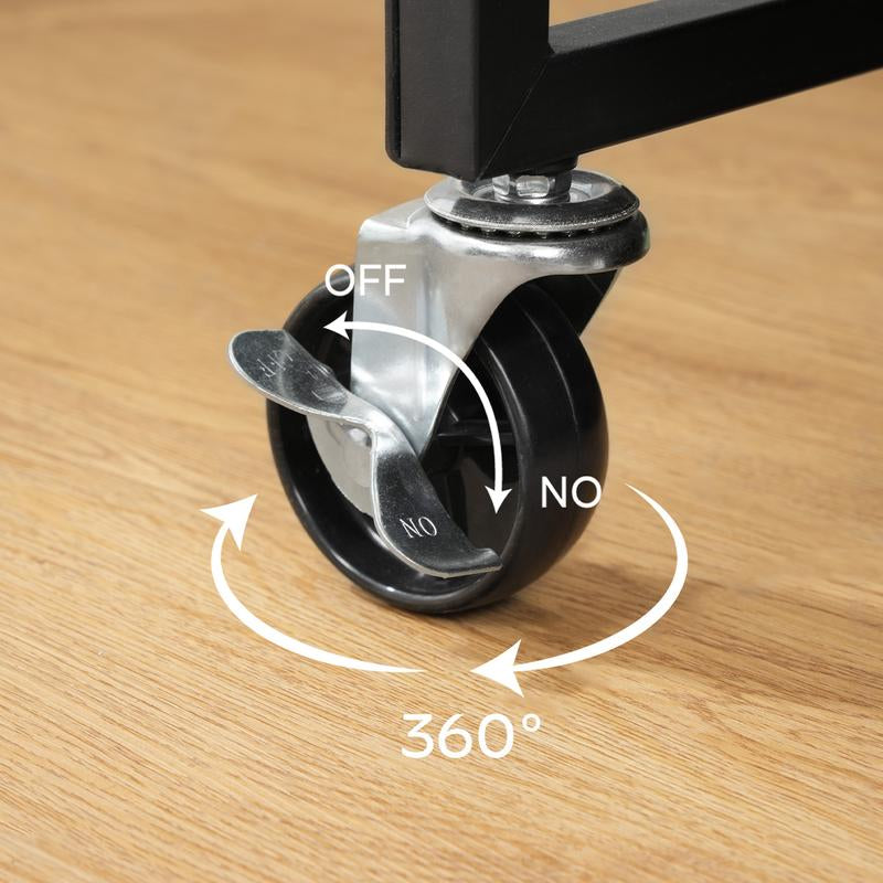 MAHANCRIS Foldable Heavy Duty Dog Kennel Indoor for Large Dogs, 38.6" Dog Crate Furniture with Barn Door, Wooden Dog Cage with Wheels, Anti-Chew Anti-Escape, Easy Assembly, Rustic Brown