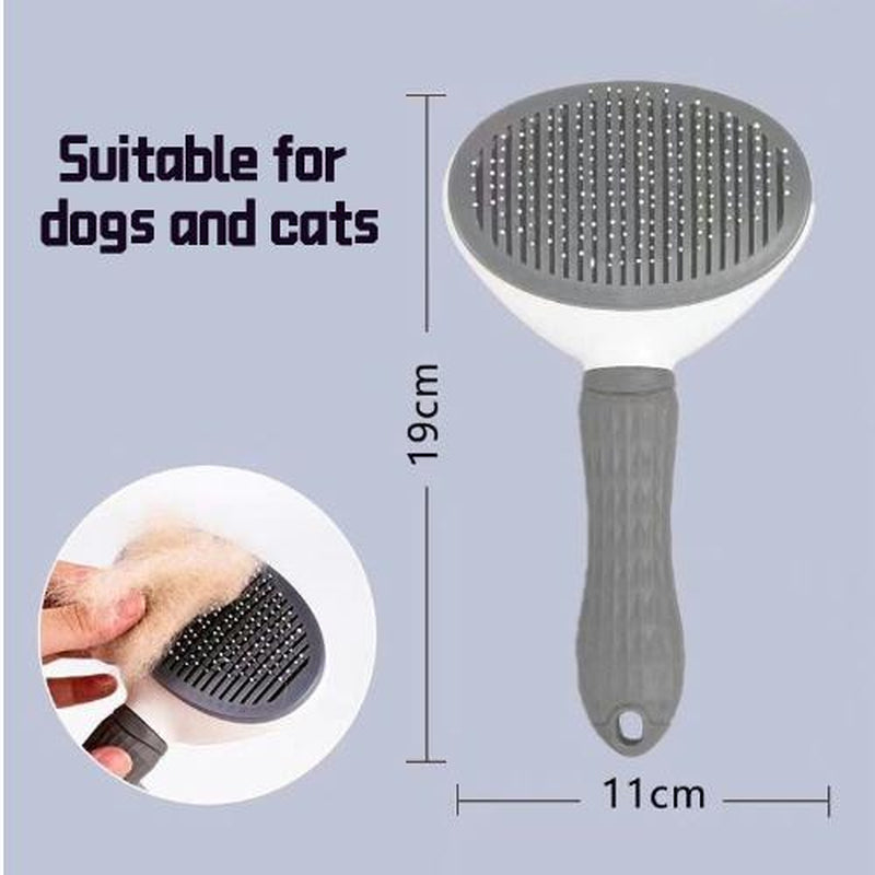 Cat Brush for Shedding, Cat Brushes for Indoor Cats, Cat Brush for Long or Short Haired Cats, Cat Hair Brush Cat Grooming Deshedding Brush for Dog Kitten Rabbit Massage Removes Loose Fur One-Click,Hair,Removal,Comb Pet Tools