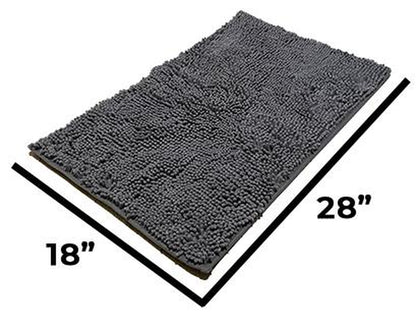 Muddy Mat® Shown on TV – Super Absorbent Microfiber Dog Door Mat for Muddy Paws, Non-Slip Washable Pet Rug, Quick Dry Chenille Entryway Carpet, Machine Washable Indoor Outdoor Mat