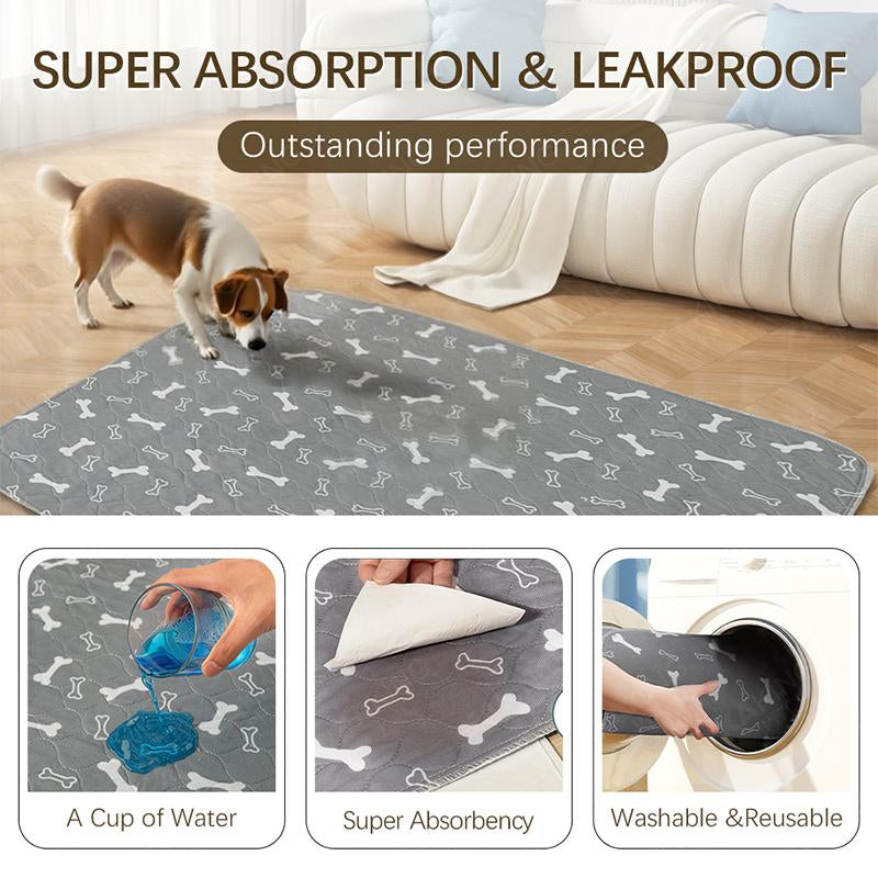 XAKING Washable Pets Pee Pads 2-Pack & Multiple Sizes - Stylish, Non-Slip, Leak-Proof & Ultra-Absorbent Reusable Mats for Crate, Floor & Dog Training. Almohadillas Para Orinar De Mascotas. Tiktokshopblackfriday