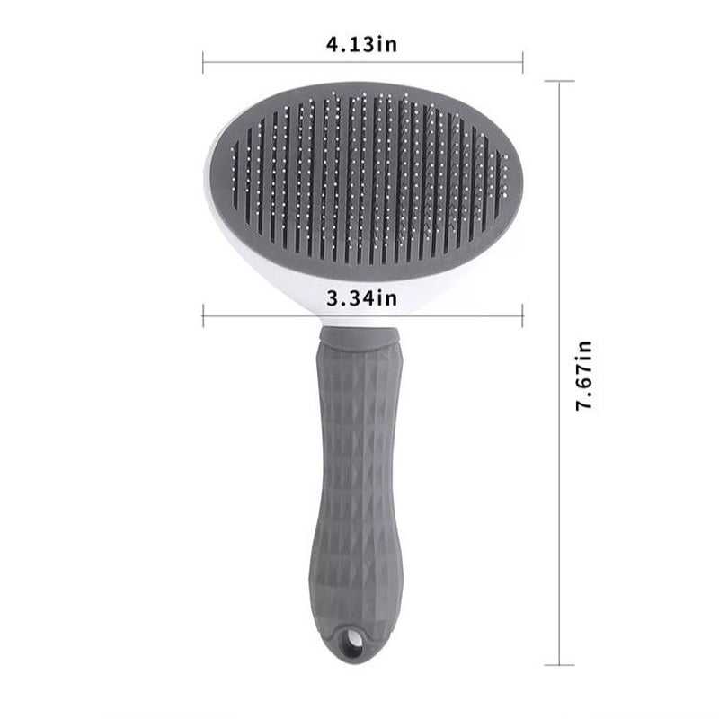 One Button Hair Removal Pet Comb, Pet Hair Removal Comb, Cat Brush Self Cleaning, Slicker Brush for Cats & Dog Brush, Tiktok Shop