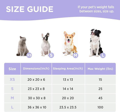 Lesure Warm Donut Bed - Cozy Fluffy Calming Bed for Small/Medium/Large Dogs & Cats, Soft Plush round Pet Bed for Winter Comfort, Washable, Anti-Slip Bottom, Camas Para Perros, Pet Supplies Bedding