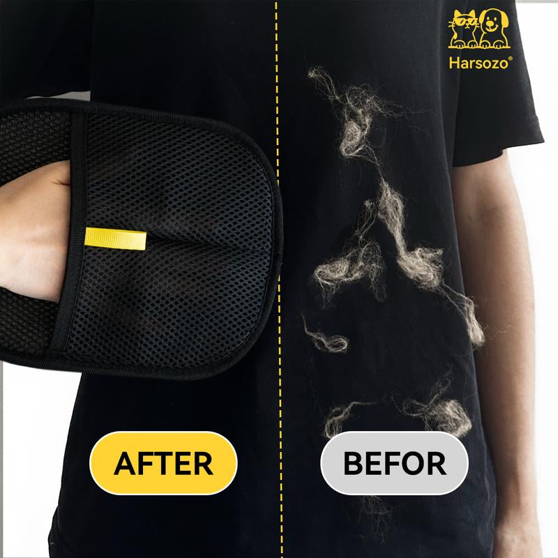 Reusable Pet Hair Removal Glove – Electrostatic Grooming Mitt for Dogs & Cats, Quick Fur & Lint Cleaner