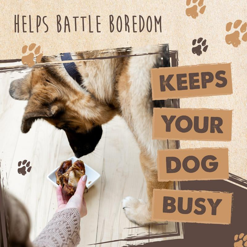 Mighty Paw Naturals Cow Kneecap Chews for Dogs - 8 Pack