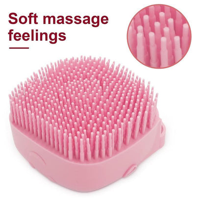 Summer Pet Bath Soap Dispenser Massage Brush with Shampoo Saving Design & Soft Silicone Bristles for Effortless Cleaning and Enhanced Massage Experience