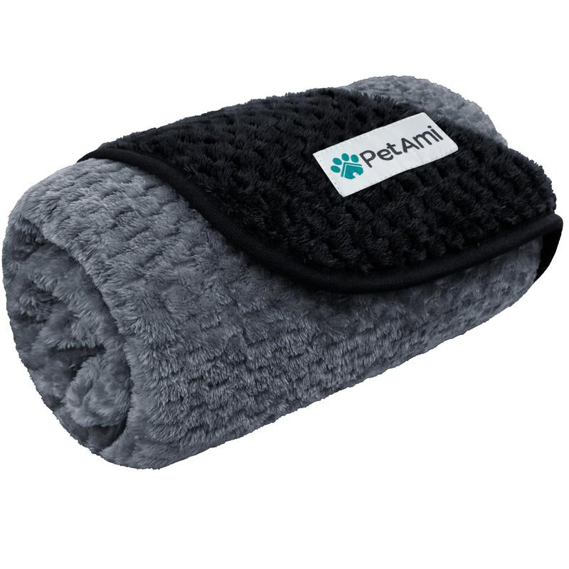 Petami Waterproof Dog Blanket, Leakproof Puppy Blanket for Small Medium Large Dogs, Furniture Bed Sofa Couch Cover Protector, Fleece Pet Throw for Indoor Cat Kitten, Reversible Washable Soft Plush