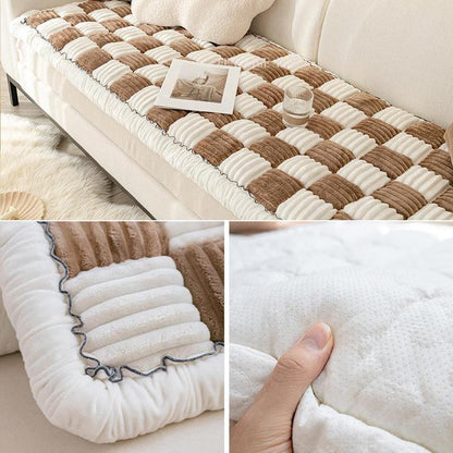 Plaid Pattern Pet Mat, Non-Slip & Soft & Comfortable Pet Sofa Mat, Pet Supplies for Indoor Use