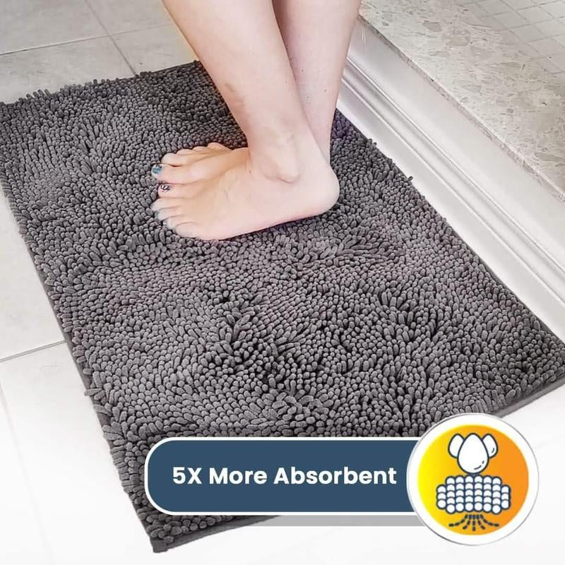 Muddy Mat® Shown on TV – Super Absorbent Microfiber Dog Door Mat for Muddy Paws, Non-Slip Washable Pet Rug, Quick Dry Chenille Entryway Carpet, Machine Washable Indoor Outdoor Mat