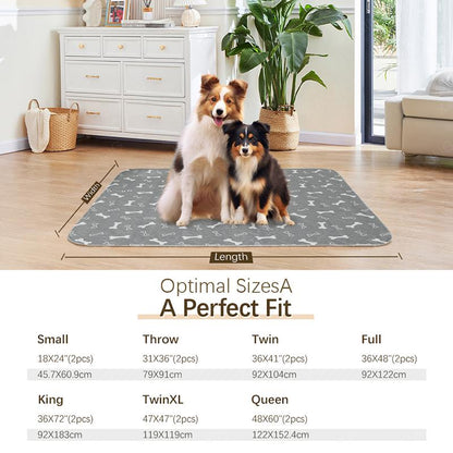XAKING Washable Pets Pee Pads 2-Pack & Multiple Sizes - Stylish, Non-Slip, Leak-Proof & Ultra-Absorbent Reusable Mats for Crate, Floor & Dog Training. Almohadillas Para Orinar De Mascotas. Tiktokshopblackfriday