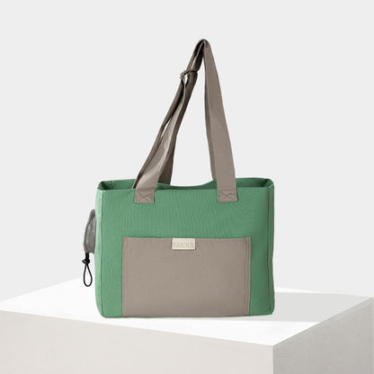 [Hipipet] Cat Bag with Exposed Head, Portable Crossbody, Breathable Canvas Hand-Held Shoulder Bag, Suitable for Small and Medium-Sized Pets, Universal for All Seasons