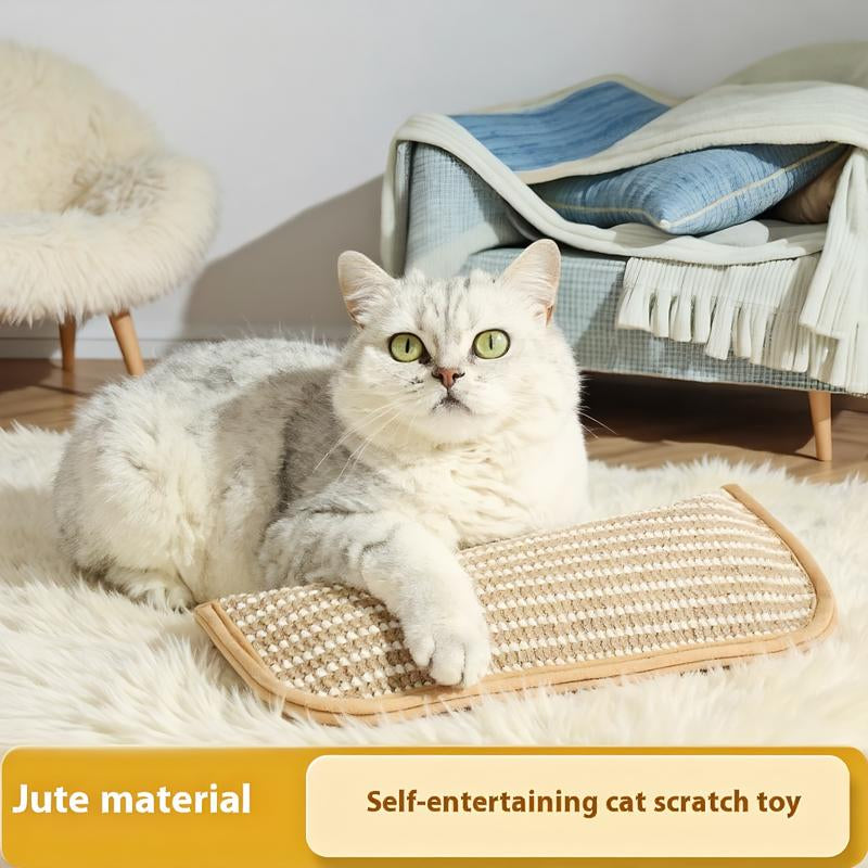 Durable Cat Scratching Pad with Catnip | Sisal Pillow & Toy Set for Cats | Catnip-Infused Scratch Board and Cozy Cushion
