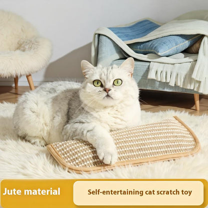 Durable Cat Scratching Pad with Catnip | Sisal Pillow & Toy Set for Cats | Catnip-Infused Scratch Board and Cozy Cushion