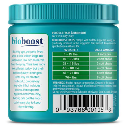 Solid Gold Calming Chews for Dogs, Gut & Immune Support Supplement + Melatonin for Chill Pups