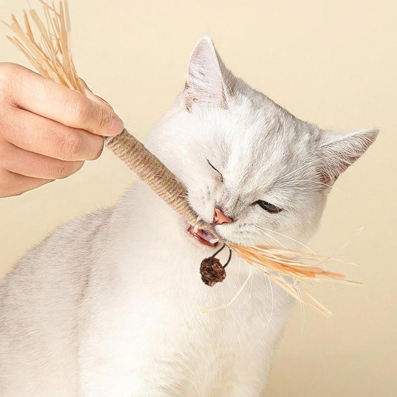 Premium Cat Chew Stick Toy, Natural Silvervine Sticks Cat Toys, Catnip Alternative Cat Chew Toys Teeth Cleaning, Matatabi Cat Treat, Edible Kitty Toys