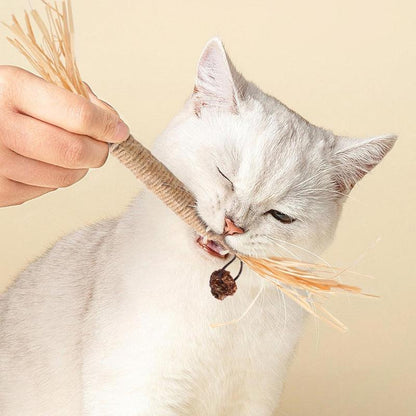 Premium Cat Chew Stick Toy, Natural Silvervine Sticks Cat Toys, Catnip Alternative Cat Chew Toys Teeth Cleaning, Matatabi Cat Treat, Edible Kitty Toys