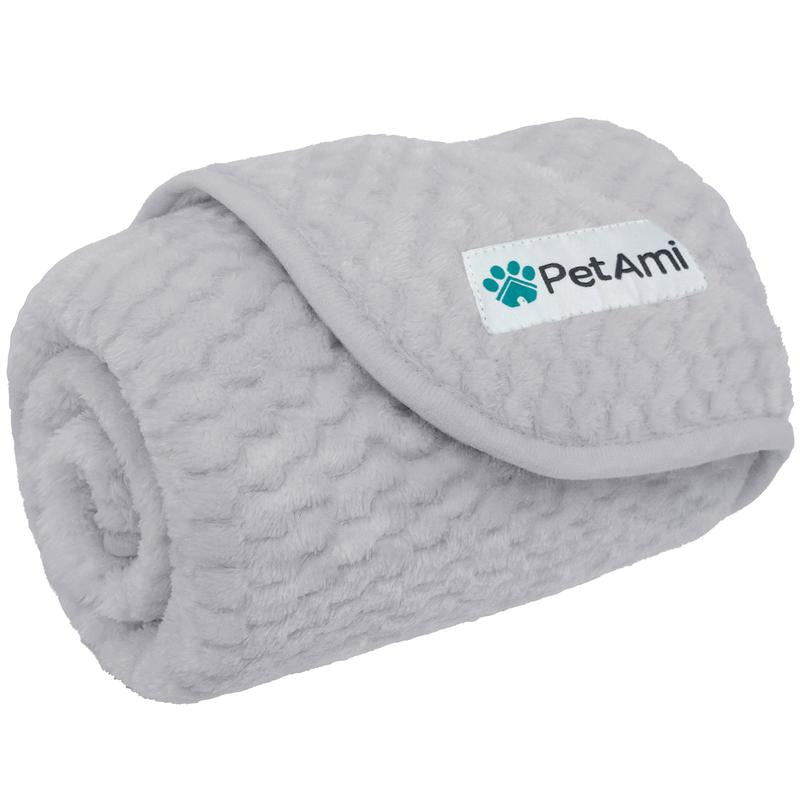 Petami Waterproof Dog Blanket, Leakproof Puppy Blanket for Small Medium Large Dogs, Furniture Bed Sofa Couch Cover Protector, Fleece Pet Throw for Indoor Cat Kitten, Reversible Washable Soft Plush