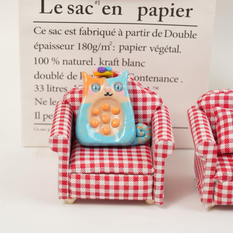 Cat Series Spinner Worry Stones – Pop Belly Comfort & Whimsical Cat Companions