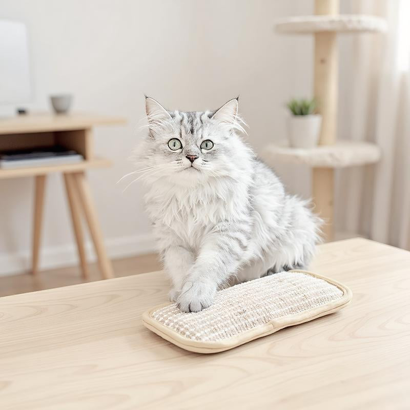 Durable Cat Scratching Pad with Catnip | Sisal Pillow & Toy Set for Cats | Catnip-Infused Scratch Board and Cozy Cushion