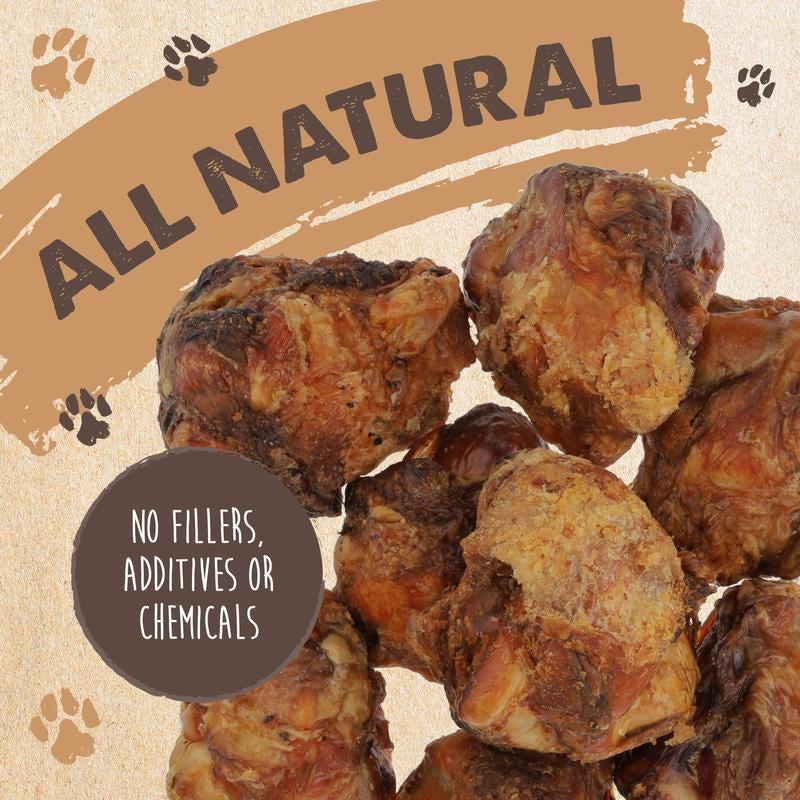 Mighty Paw Naturals Cow Kneecap Chews for Dogs - 8 Pack