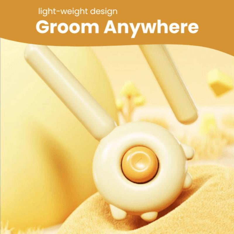 Petlit Cat Brush with Release Button for Effortless Grooming - Self Cleaning Brush for Long and Short Haired Cats and Dogs