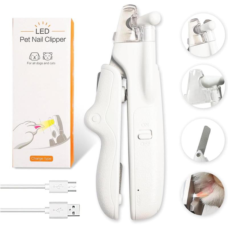 Dog and Cat Nail Clippers and Trimmers - Illuminate Nail Bloodline, Avoid Overcutting Nails, Especially Sharp for Thick Nails, Pet Nail Clippers with Nail File, Suitable for Small, Medium, and Large Dogs and Cats