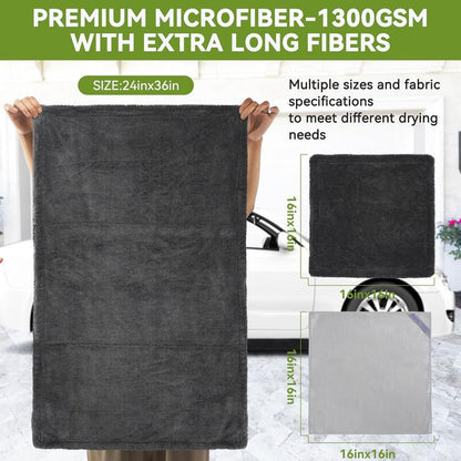 DALUCO Ultra Plush Pet Towel 24'' X 36'' - 1200GSM High Absorbency, Quick Dry, Gentle Microfiber, Ideal for Bath Time and Travel