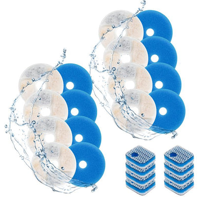 Upgrade Cat Water Fountain Stainless Steel, 74Oz/2.2L Cat Fountain with Multi-Filter, Cat Fountains for Drinking Stainless Steel, No Sputter, Compact, Easy Cleaning, Suit for Pets Dogs Cat