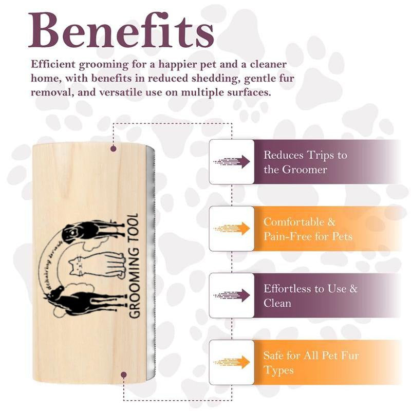 Dog Brush for Shedding & Grooming, Deshedding Tool for Short & Long Haired Dogs, Dog Comb, 5 Inches Long, 5Oz Weight