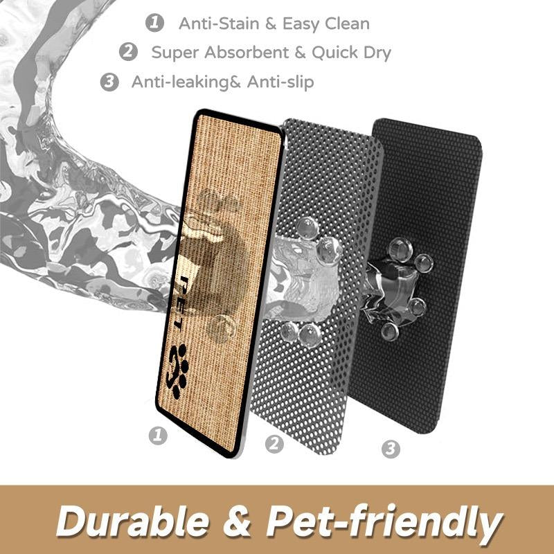 Pet Feeding Mat, Non-Slip Pet Food Mat,Water Absorbent Pet Feeding Pad, Water Dispenser Mat ,Pet Supplies for Dog&Cat ,Dog&Cat Accessories , Quick Dry