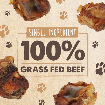 Mighty Paw Naturals Cow Kneecap Chews for Dogs - 8 Pack