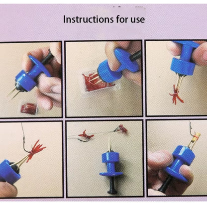 Red Worm Feeding Device Earthworms Red Worms Live Maggots Quick Feeding Hook Clip Simple Operation Not Dirty Hands