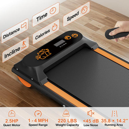 【Dog Pet Treadmill】Fyc 2 in 1 Pet Dog Treadmill for Small Dog， Portable Exercise Treadmill Running Machine for Small and Medium Dog Breeds，Led Display,Pet Walking Pad Tools,Dealsforyoudays
