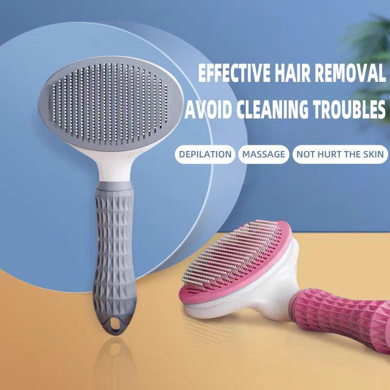 Cat Brush for Shedding, Cat Brushes for Indoor Cats, Cat Brush for Long or Short Haired Cats, Cat Hair Brush Cat Grooming Deshedding Brush for Dog Kitten Rabbit Massage Removes Loose Fur One-Click,Hair,Removal,Comb Pet Tools