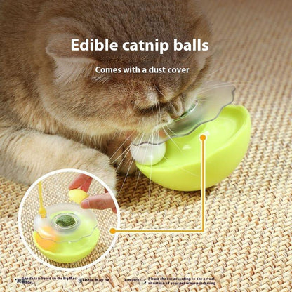 Cat Toy Self-Entertainment Boredom Relief Teaser Wand Cat Kitten Tumbler Spinner Ball Pet Cat Play Supplies for Kittens Interactive Chew-Resistant Pumpkin Toy Interactive Electric Rolling Cat Toy Catoys USB USB Rechargeable Geometric Cat Toy