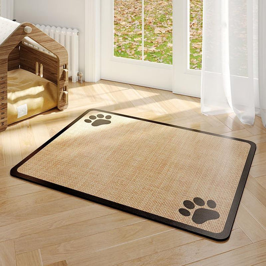 Pet Feeding Mat, Non-Slip Pet Food Mat,Water Absorbent Pet Feeding Pad, Water Dispenser Mat ,Pet Supplies for Dog&Cat ,Dog&Cat Accessories , Quick Dry