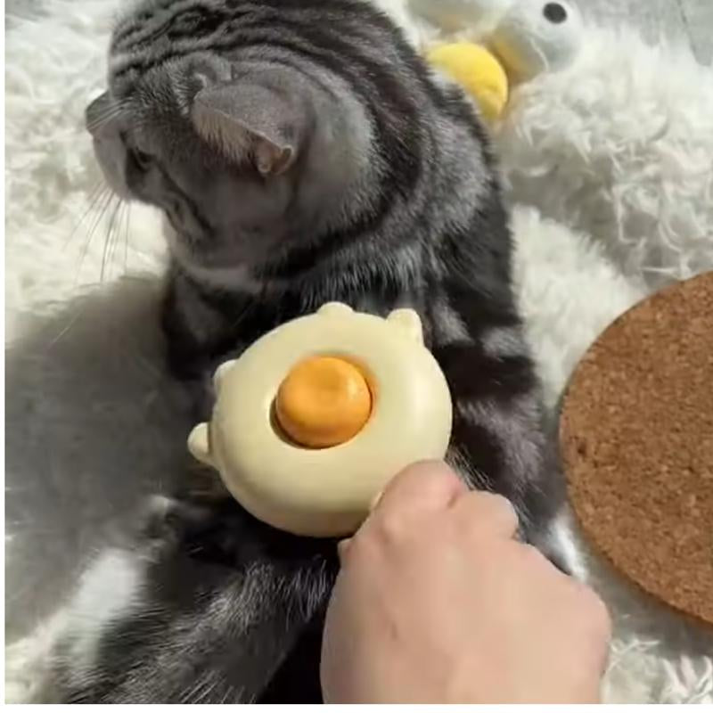 Petlit Cat Brush with Release Button for Effortless Grooming - Self Cleaning Brush for Long and Short Haired Cats and Dogs