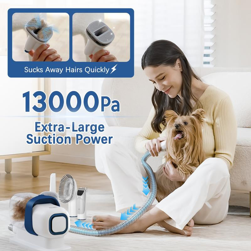 LMVVC Pet Grooming Kit with Vacuum for Dogs and Cats Groomer Tools Poodle Puppy Cleaning