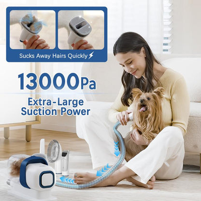LMVVC Pet Grooming Kit with Vacuum for Dogs and Cats Groomer Tools Poodle Puppy Cleaning