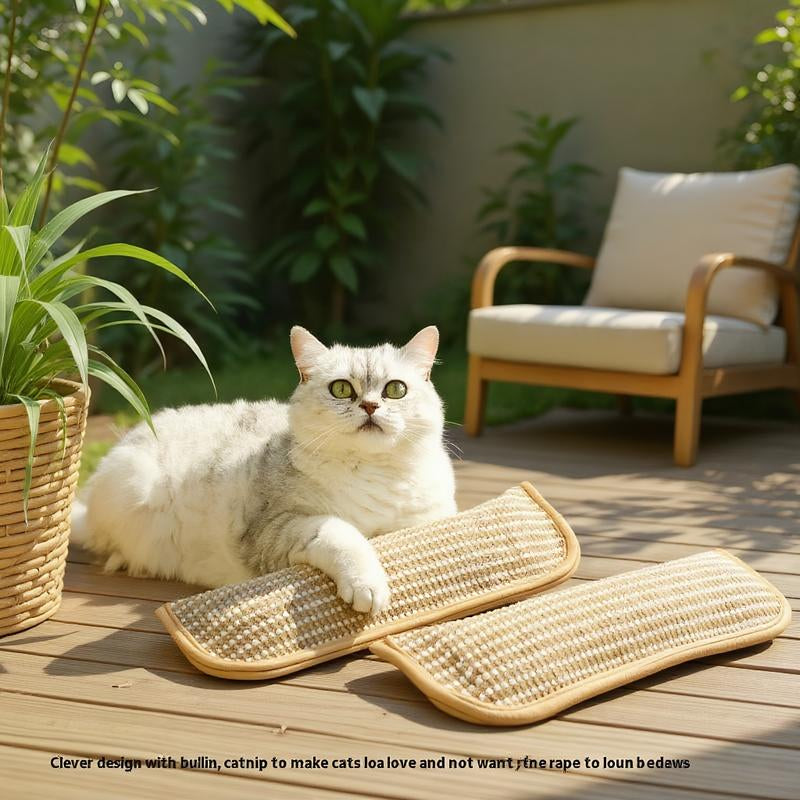 Durable Cat Scratching Pad with Catnip | Sisal Pillow & Toy Set for Cats | Catnip-Infused Scratch Board and Cozy Cushion