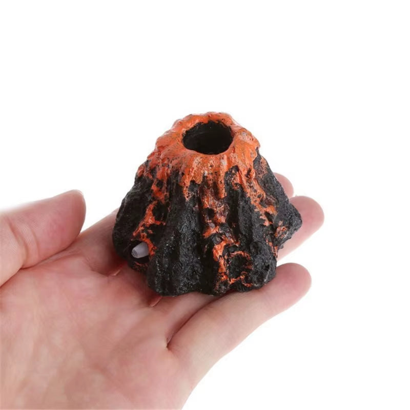 Aquarium Accessories Resin Crafts Simulation Artificial Volcano Rockery Fish Tank Decor Pet Supplies Ornament Home Decoration