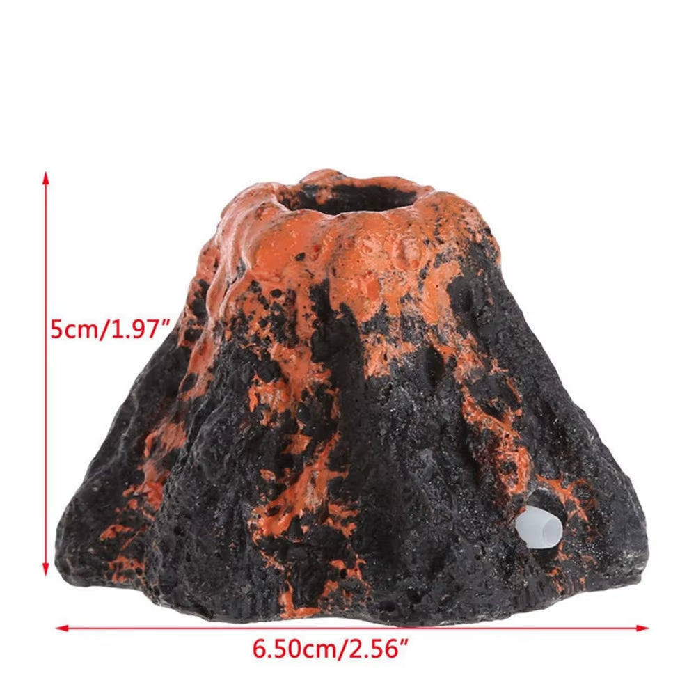 Aquarium Accessories Resin Crafts Simulation Artificial Volcano Rockery Fish Tank Decor Pet Supplies Ornament Home Decoration