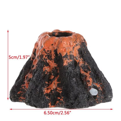 Aquarium Accessories Resin Crafts Simulation Artificial Volcano Rockery Fish Tank Decor Pet Supplies Ornament Home Decoration