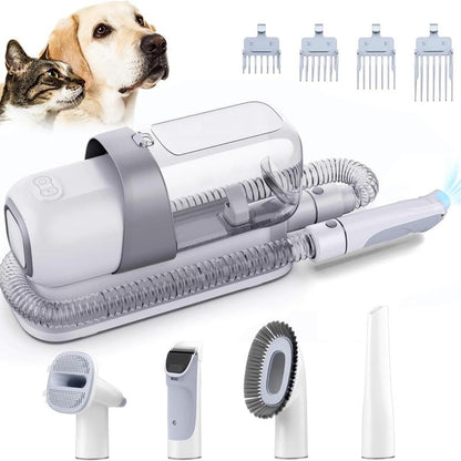 LMVVC Pet Grooming Kit with Vacuum for Dogs and Cats Groomer Tools Poodle Puppy Cleaning