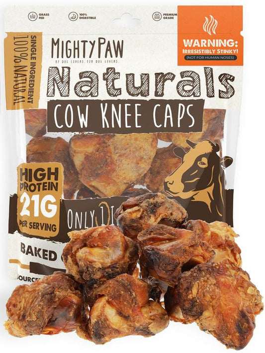 Mighty Paw Naturals Cow Kneecap Chews for Dogs - 8 Pack