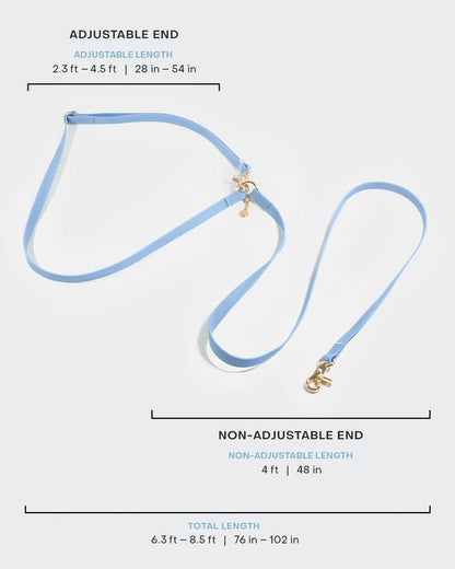 4-In-1 Convertible Hands Free Cloud Dog Leash, 8.5-Ft Long, 5/8-In Wide