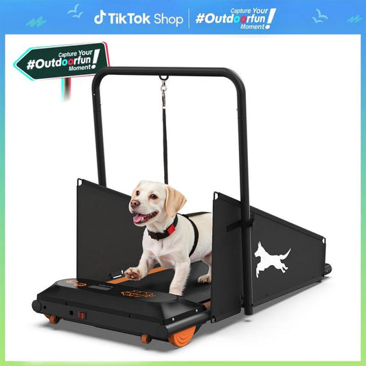 【Dog Pet Treadmill】Fyc 2 in 1 Pet Dog Treadmill for Small Dog， Portable Exercise Treadmill Running Machine for Small and Medium Dog Breeds，Led Display,Pet Walking Pad Tools,Dealsforyoudays