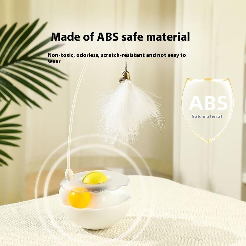 Cat Toy Self-Entertainment Boredom Relief Teaser Wand Cat Kitten Tumbler Spinner Ball Pet Cat Play Supplies for Kittens Interactive Chew-Resistant Pumpkin Toy Interactive Electric Rolling Cat Toy Catoys USB USB Rechargeable Geometric Cat Toy