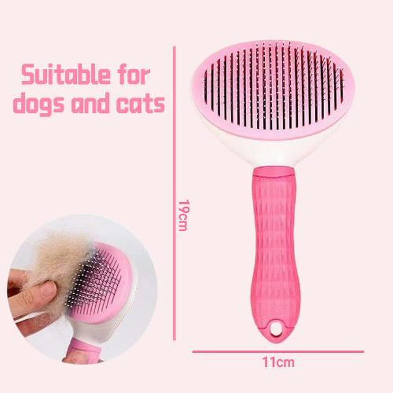 Cat Brush for Shedding, Cat Brushes for Indoor Cats, Cat Brush for Long or Short Haired Cats, Cat Hair Brush Cat Grooming Deshedding Brush for Dog Kitten Rabbit Massage Removes Loose Fur One-Click,Hair,Removal,Comb Pet Tools