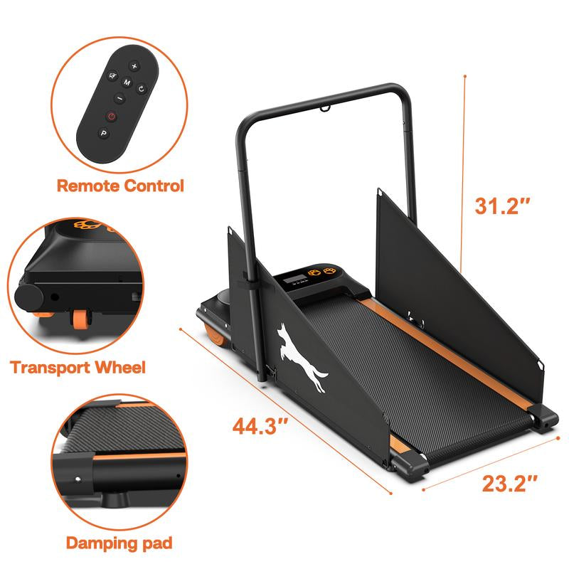 【Dog Pet Treadmill】Fyc 2 in 1 Pet Dog Treadmill for Small Dog， Portable Exercise Treadmill Running Machine for Small and Medium Dog Breeds，Led Display,Pet Walking Pad Tools,Dealsforyoudays