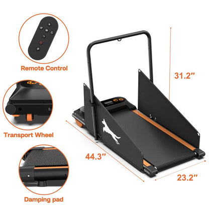 【Dog Pet Treadmill】Fyc 2 in 1 Pet Dog Treadmill for Small Dog， Portable Exercise Treadmill Running Machine for Small and Medium Dog Breeds，Led Display,Pet Walking Pad Tools,Dealsforyoudays